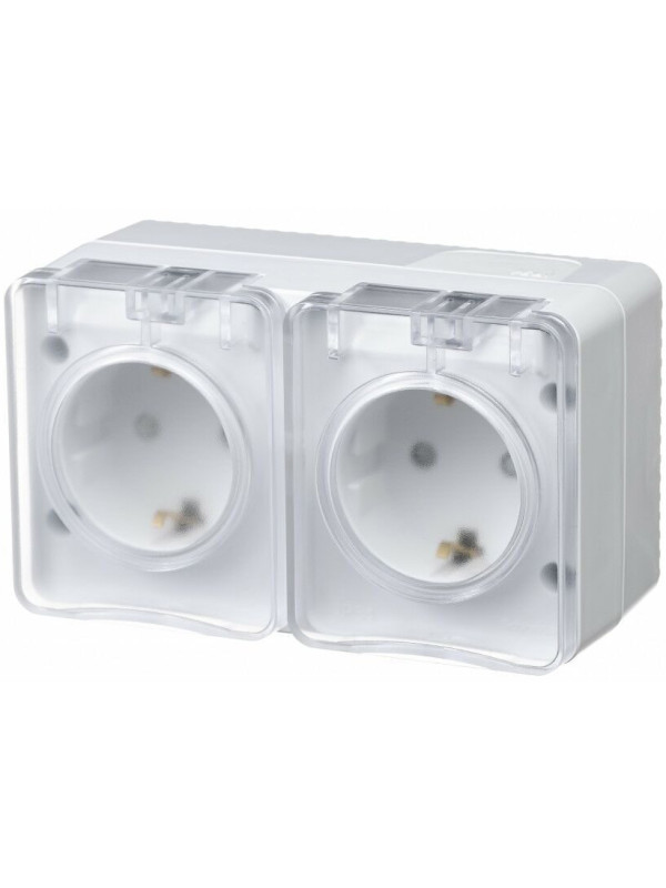 Розетка Systeme Electric AtlasDesign Profi54 ATN540126 белый сбоку