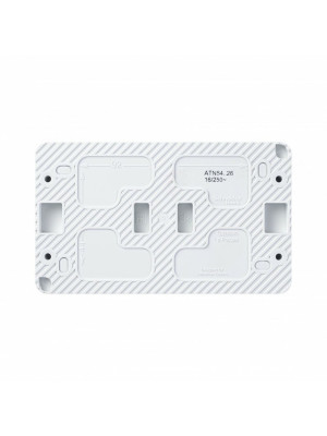 Розетка Systeme Electric AtlasDesign Profi54 ATN сзади540126 белый
