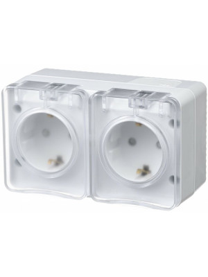 Розетка Systeme Electric AtlasDesign Profi54 ATN540126 белый сбоку