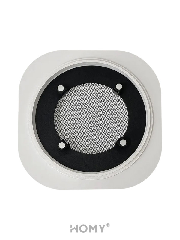 Вентиляционная решетка теневая HOMY AIR Круглый A125W (d200) белая сетка