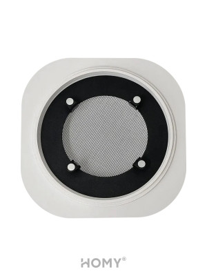 Вентиляционная решетка теневая HOMY AIR Круглый A125W (d200) белая сетка