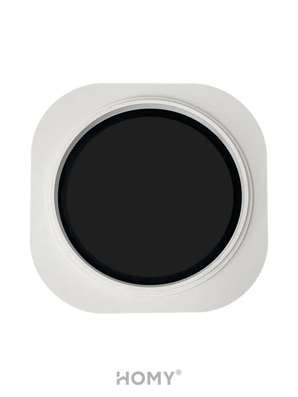 Вентиляционная решетка теневая HOMY AIR Круглый A125B (d200) черная закрыта