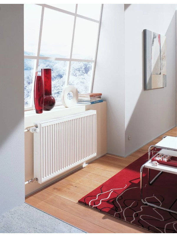 Радиатор стальной Kermi Therm-x2 Profil-K тип 33 50x50 в интерьере