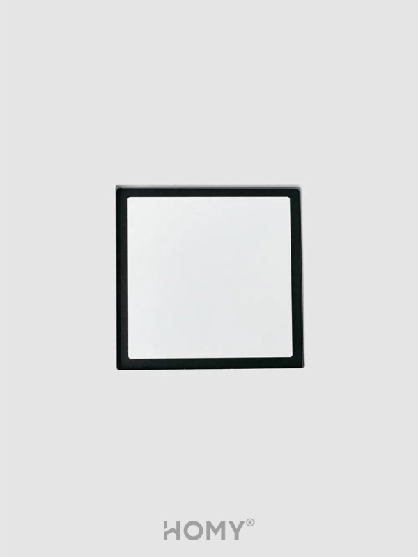 Вентиляционная решетка теневая с вентилятором с таймером и регулировкой воздуха HOMY AIR Квадратный AS125WRT (20x20) белая на потолке