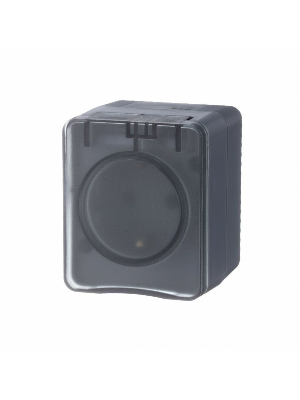 Розетка Systeme Electric AtlasDesign Profi54 ATN544045 антрацит сбоку