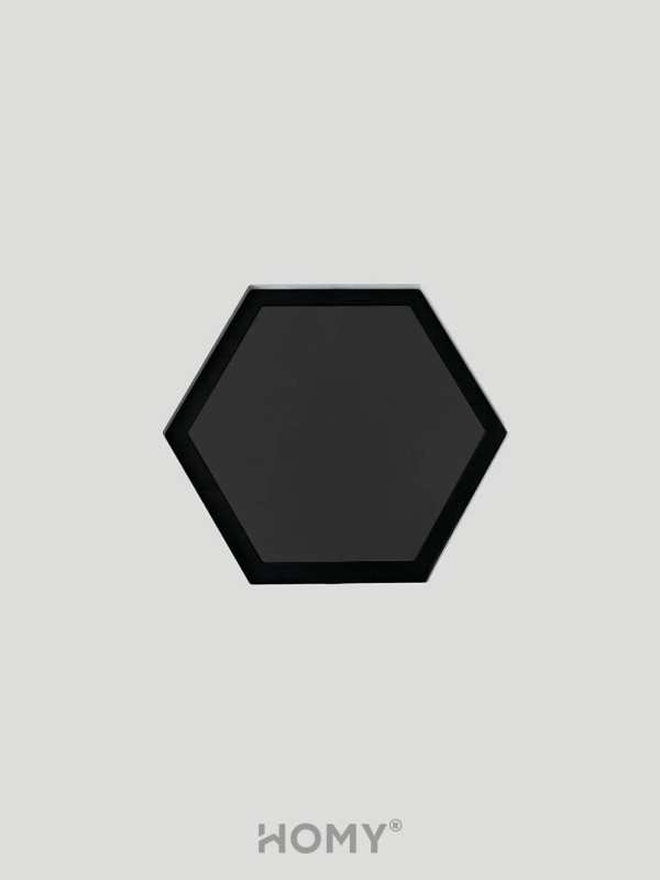 Вентиляционная решетка теневая с вентилятором с таймером и регулировкой воздуха HOMY AIR Гексагон AH100BRT (17x15) черная на потолке