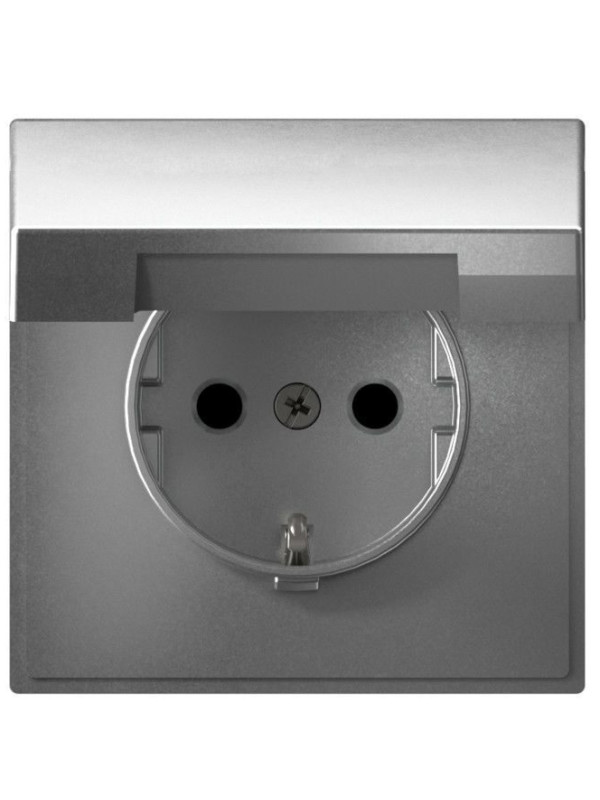 Розетка Systeme Electric ArtGallery GAL000346S алюминий