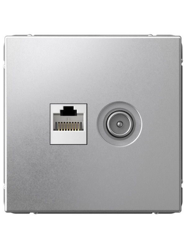 Розетка Systeme Electric ArtGallery GAL000389 алюминий