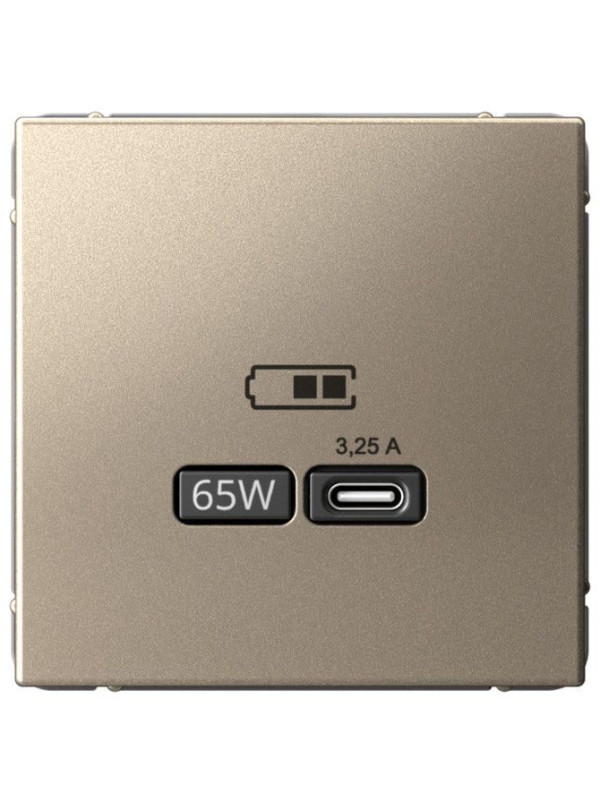 Розетка Systeme Electric ArtGallery GAL000527 шампань