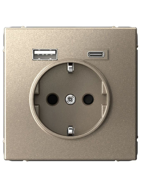 Розетка Systeme Electric ArtGallery GAL000532 шампань