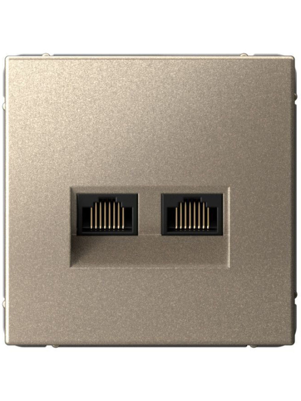 Розетка Systeme Electric ArtGallery GAL000589 шампань