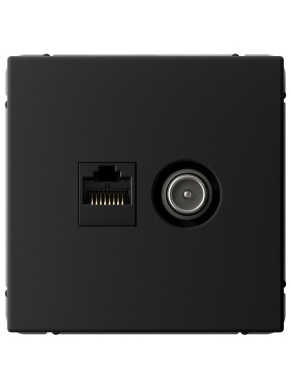 Розетка Systeme Electric ArtGallery GAL001089 карбон