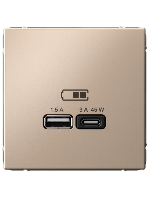 Розетка Systeme Electric ArtGallery GAL001229 песочный