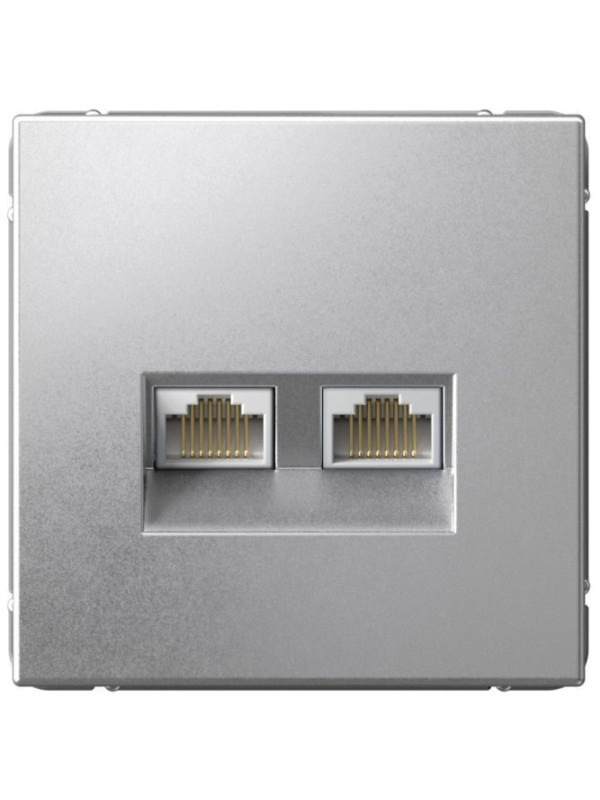 Розетка Systeme Electric ArtGallery GAL000385 алюминий