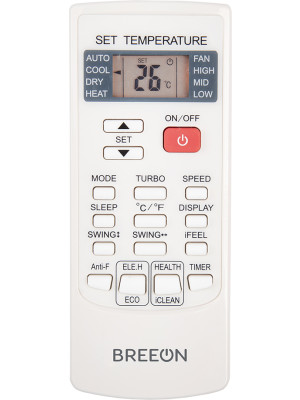 Сплит-система Breeon BLC-12AC пульт