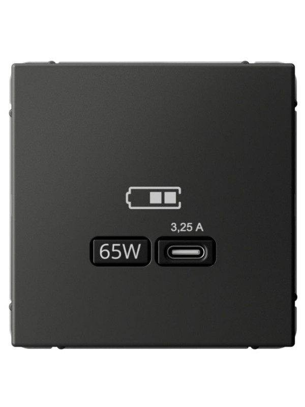 Розетка Systeme Electric ArtGallery GAL001427 базальт