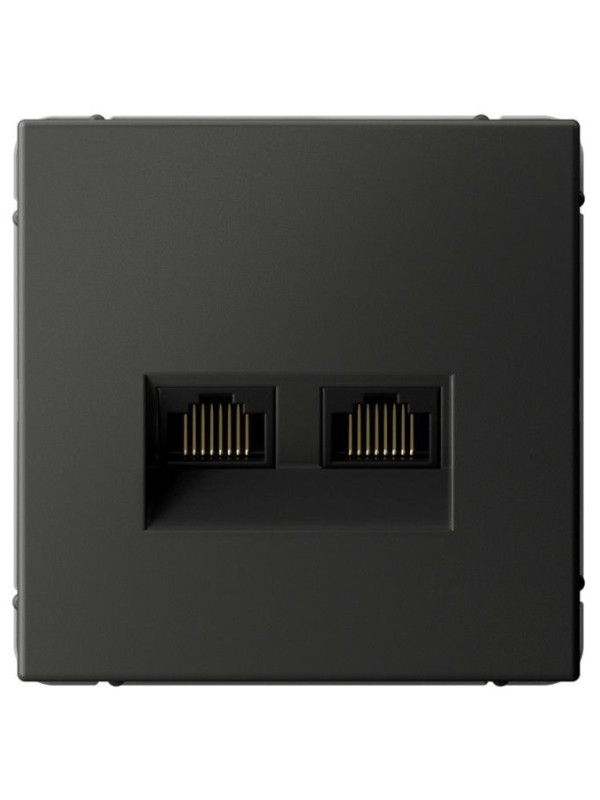 Розетка Systeme Electric ArtGallery GAL001488 базальт