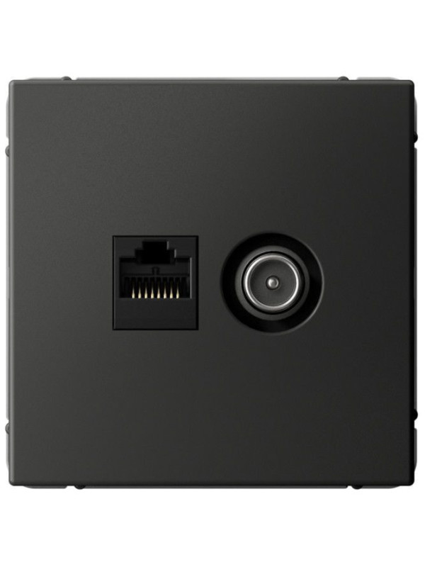 Розетка Systeme Electric ArtGallery GAL001489 базальт