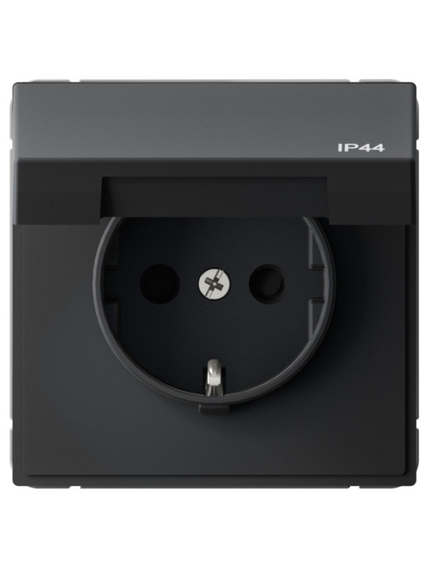 Розетка Systeme Electric ArtGallery GAL441046S карбон