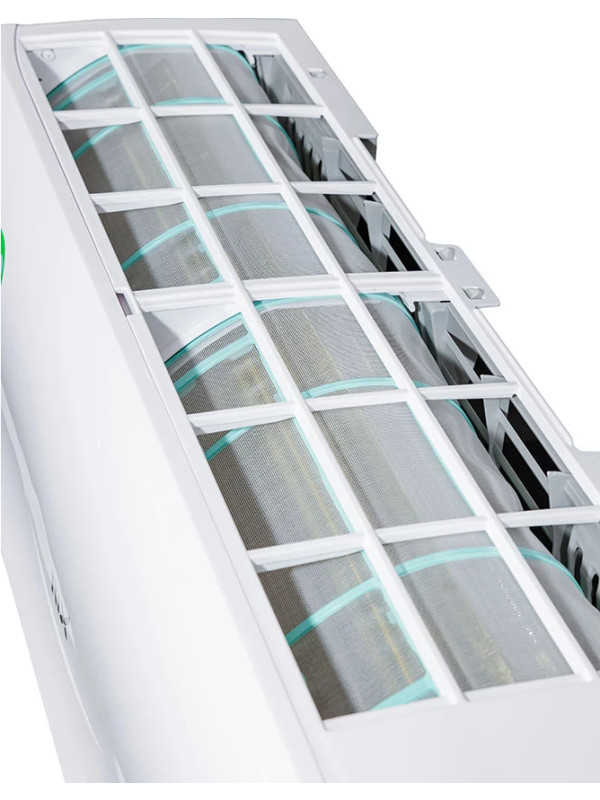 Сплит-система RIX I/O-W07MB сверху с жалюзи