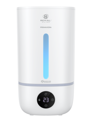 Увлажнитель воздуха Royal Clima Primavera RUH-PV350/5.0E-WT индикация спереди