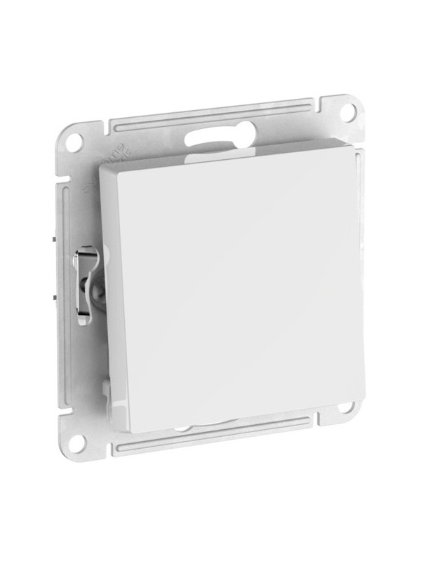 Выключатель Systeme Electric AtlasDesign ATN000111S белый сбоку