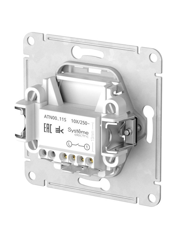Выключатель Systeme Electric AtlasDesign ATN000111S белый сзади