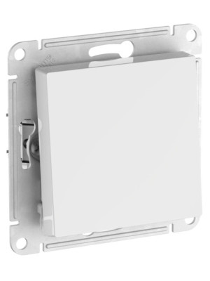 Выключатель Systeme Electric AtlasDesign ATN000111S белый сбоку