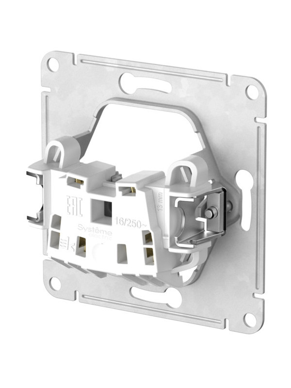Розетка Systeme Electric AtlasDesign ATN000141S белый сзади