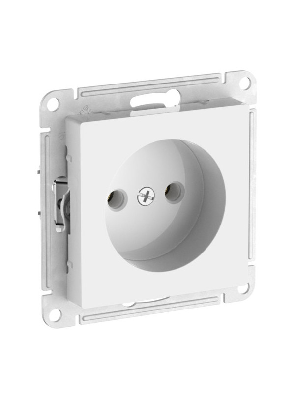 Розетка Systeme Electric AtlasDesign ATN000141S белый сбоку