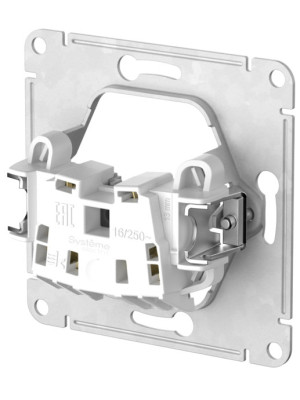Розетка Systeme Electric AtlasDesign ATN000141S белый сзади