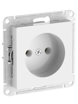 Розетка Systeme Electric AtlasDesign ATN000141S белый сбоку