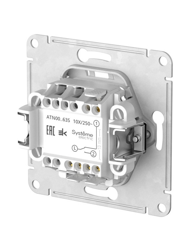 Выключатель Systeme Electric AtlasDesign ATN000163S белый сзади