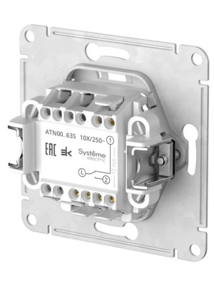 Выключатель Systeme Electric AtlasDesign ATN000163S белый сзади