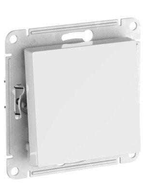 Выключатель Systeme Electric AtlasDesign ATN000171S белый сбоку