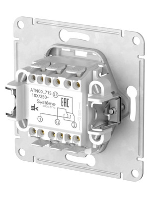 Выключатель Systeme Electric AtlasDesign ATN000171S белый сзади