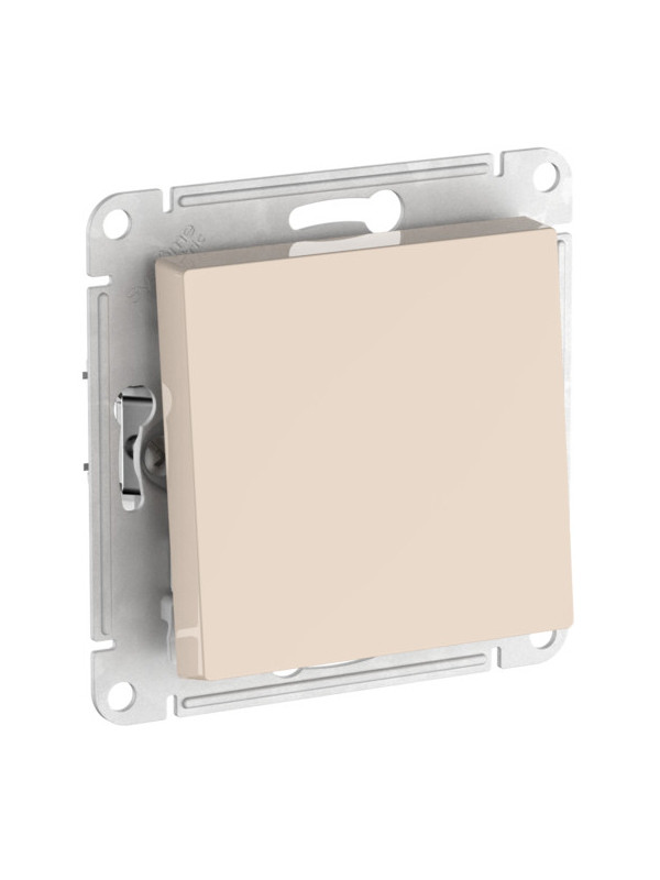 Выключатель Systeme Electric AtlasDesign ATN000211S бежевый сбоку