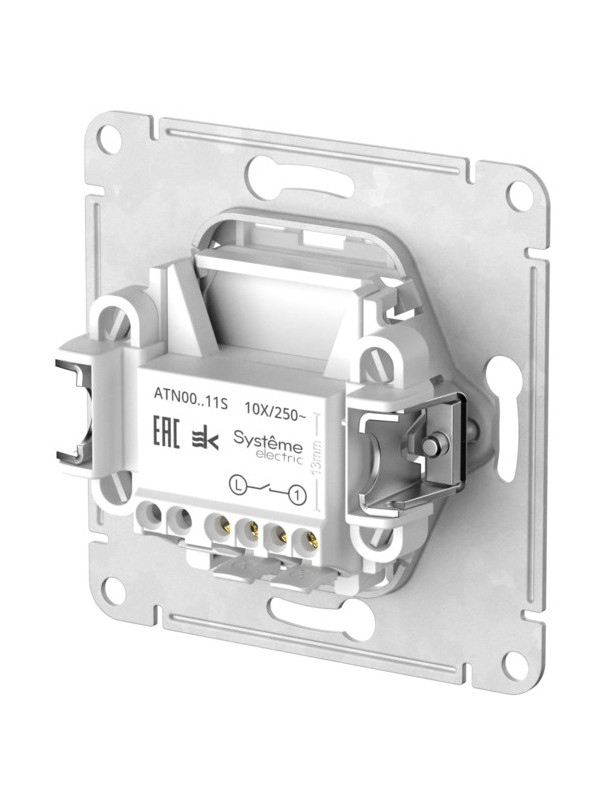 Выключатель Systeme Electric AtlasDesign ATN000211S бежевый сзади