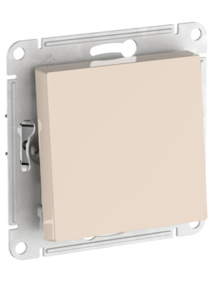 Выключатель Systeme Electric AtlasDesign ATN000211S бежевый сбоку