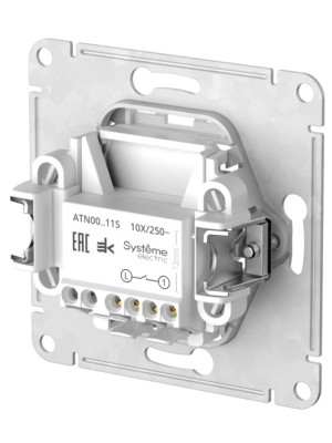 Выключатель Systeme Electric AtlasDesign ATN000211S бежевый сзади