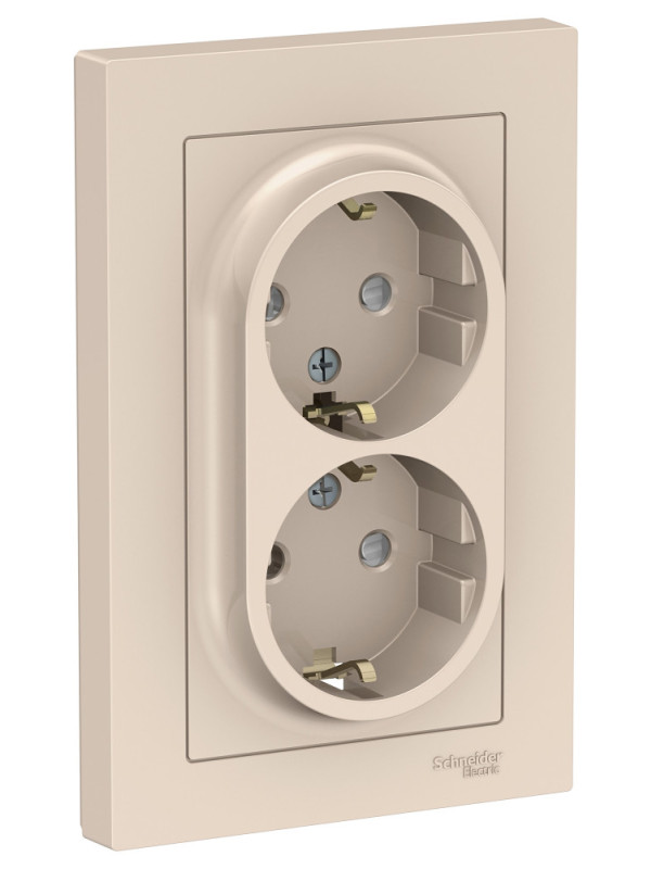 Розетка Systeme Electric AtlasDesign ATN000226 бежевый