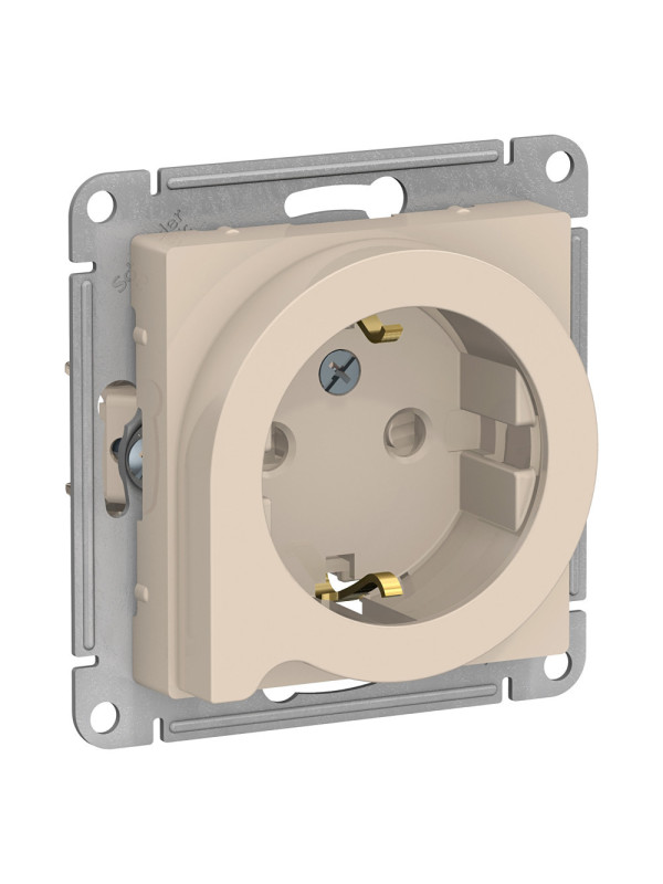 Розетка Systeme Electric AtlasDesign ATN000247 бежевый