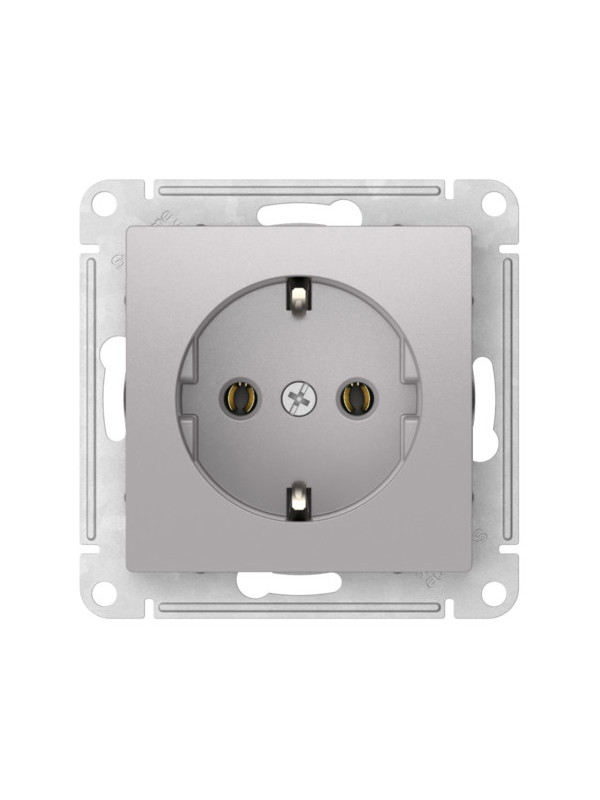 Розетка Systeme Electric AtlasDesign ATN000343S алюминий