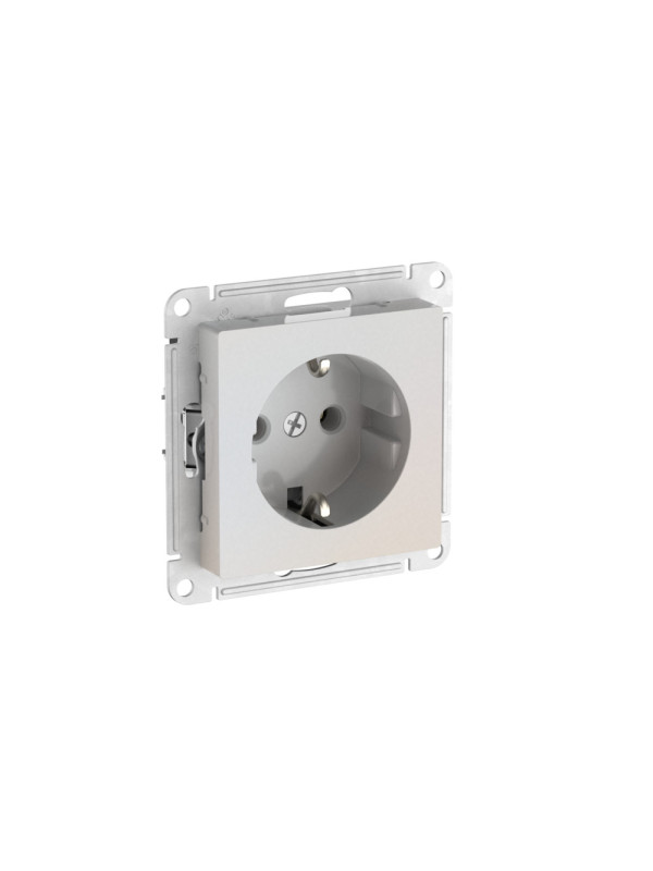 Розетка Systeme Electric AtlasDesign ATN000443S жемчуг сбоку