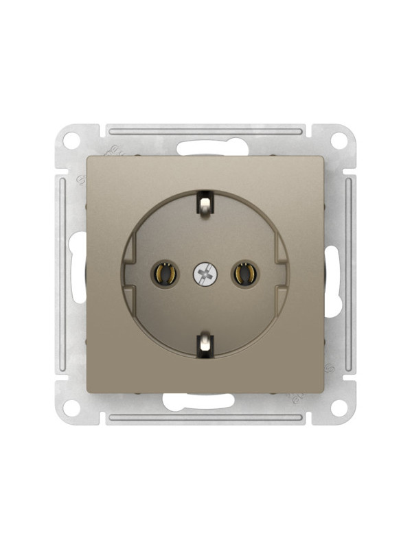 Розетка Systeme Electric AtlasDesign ATN000543S шампань