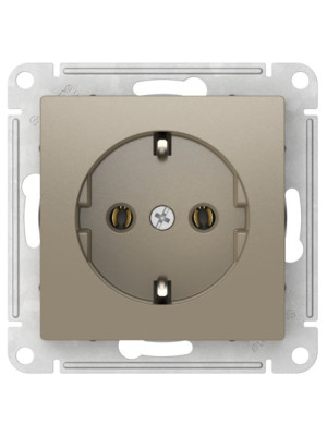 Розетка Systeme Electric AtlasDesign ATN000543S шампань