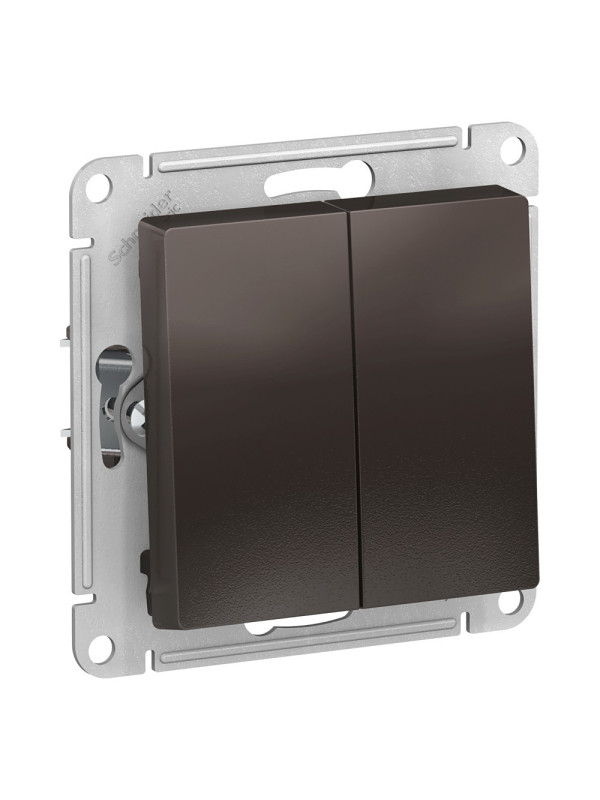 Выключатель Systeme Electric AtlasDesign ATN000617 мокко сбоку