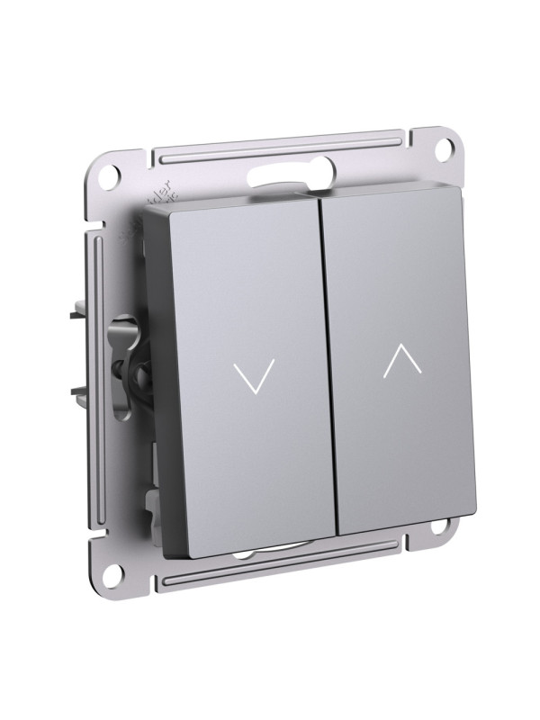 Выключатель Systeme Electric AtlasDesign ATN000919 сталь сбоку