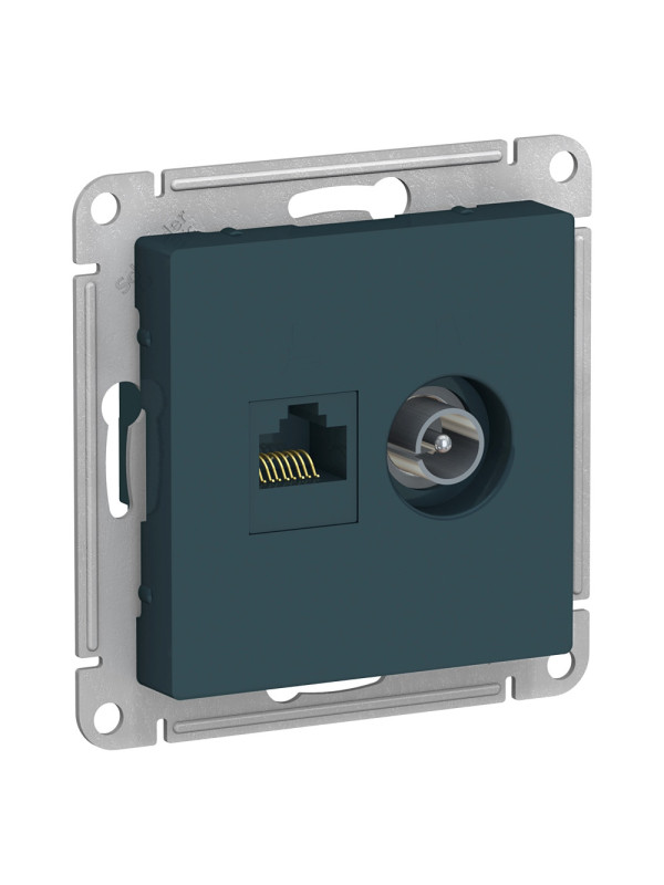 Розетка Systeme Electric AtlasDesign ATN000889 изумруд