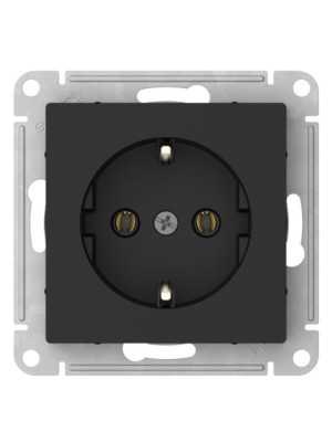Розетка Systeme Electric AtlasDesign ATN001043S карбон